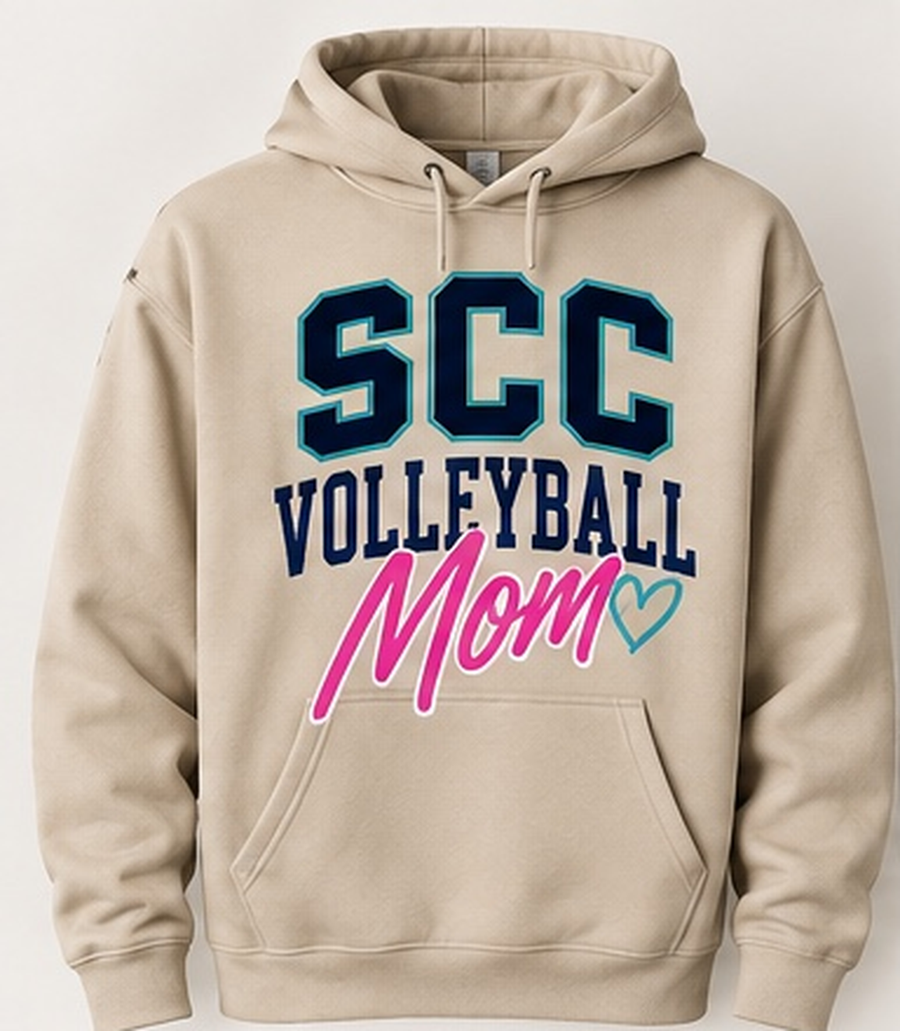 SCC Volleyball Mom Sand Hoodie