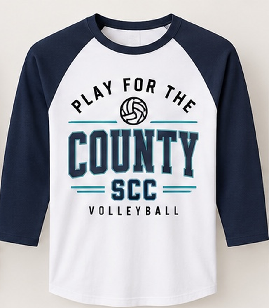 Play for the County Navy Raglan