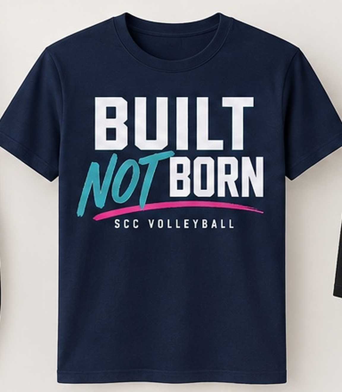 Built Not Born Navy Tee